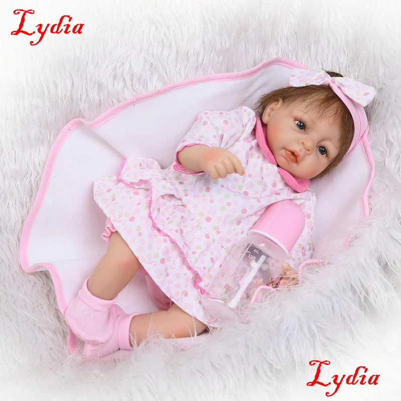 

NPKCOLLECTION silicone reborn dolls 16"40cm cute girl fake baby dolls best children gift bonecas reborn