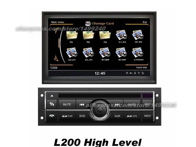 Для Mitsubishi L200 2008~ 2013-автомобильная gps-навигация, dvd-плеер Радио Стерео ТВ BT iPod 3g wifi мультимедийная система