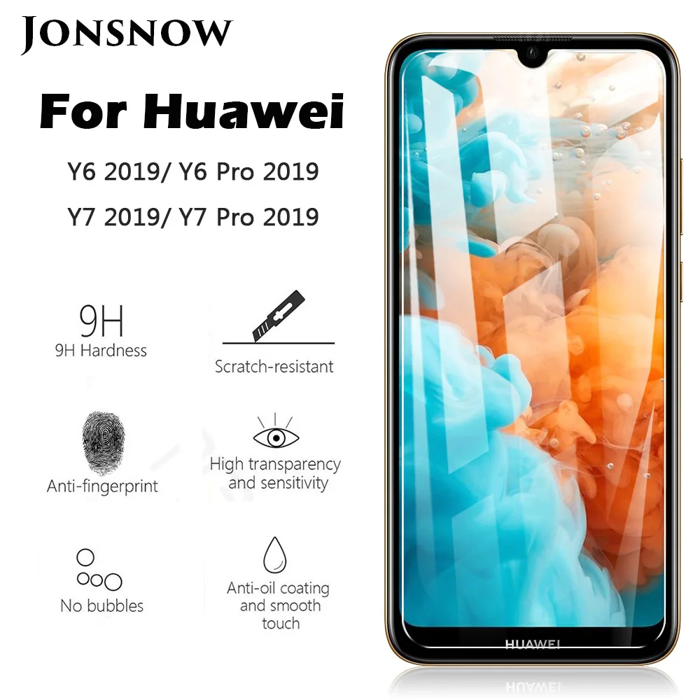 JONSNOW для huawei Y6 Y7 Pro закаленное Стекло 2.5D 9 H защитная пленка Экран протектор для Honor 8A 8C Honor 10 Lite