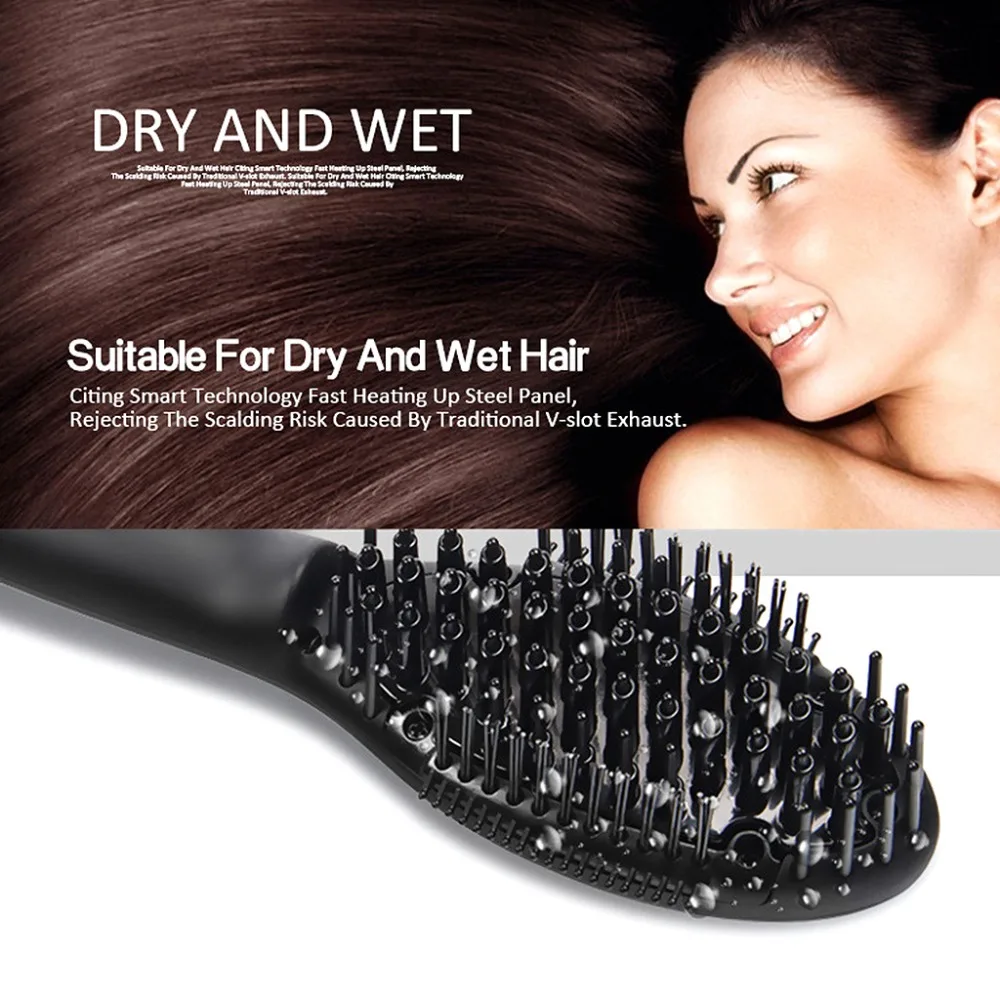 

360 Degree Electric Comb Hair Straightener Negative Irons Brush MCH Heating for Straight Hairs Styling Tool AU/EU/US/UK Plug