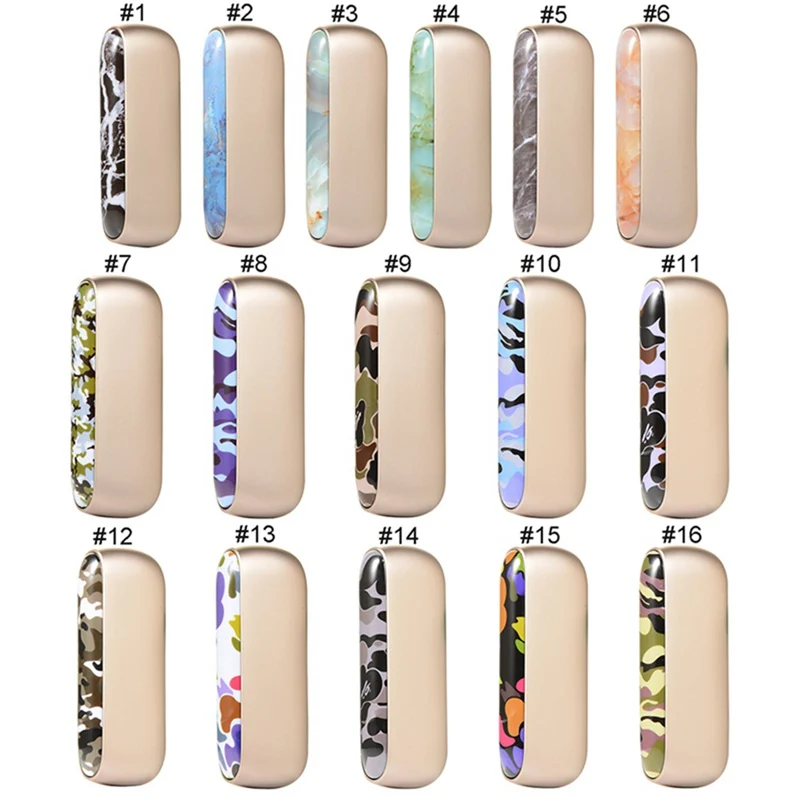 

New Camo Stone Design Replaceable Magnetic Caps Outer Cases Side Cover Case For IQOS 3