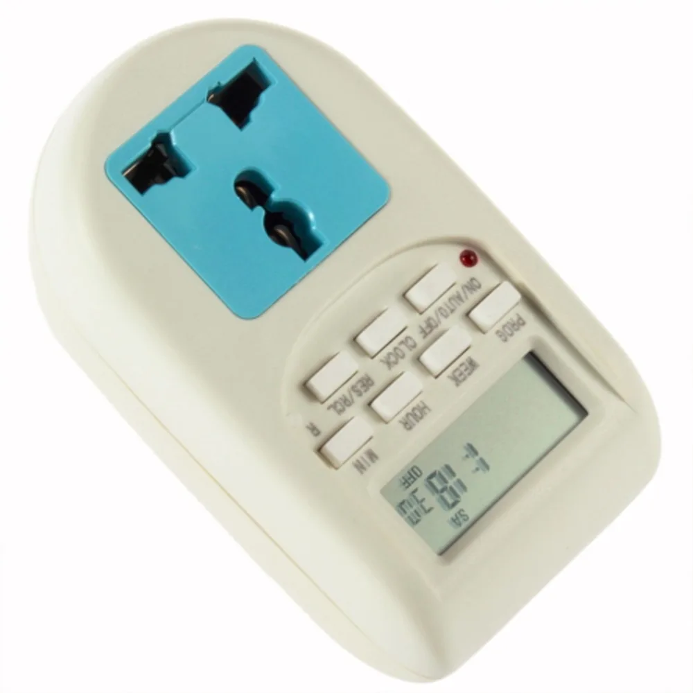 

Digital Energy Saving Timer Programmable Electronic Timer Plug EU display useful