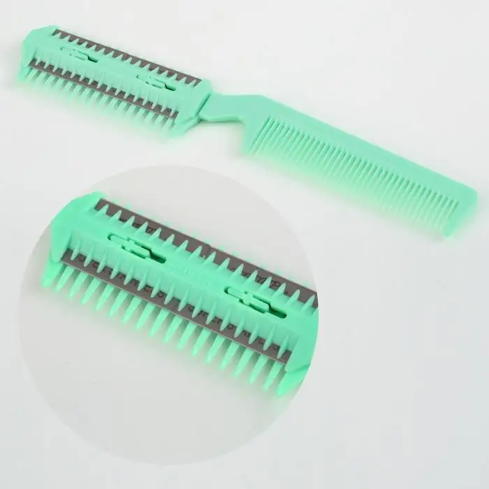 10pcs High Quality Hair Razor Comb Scissor Professional Home Thinning