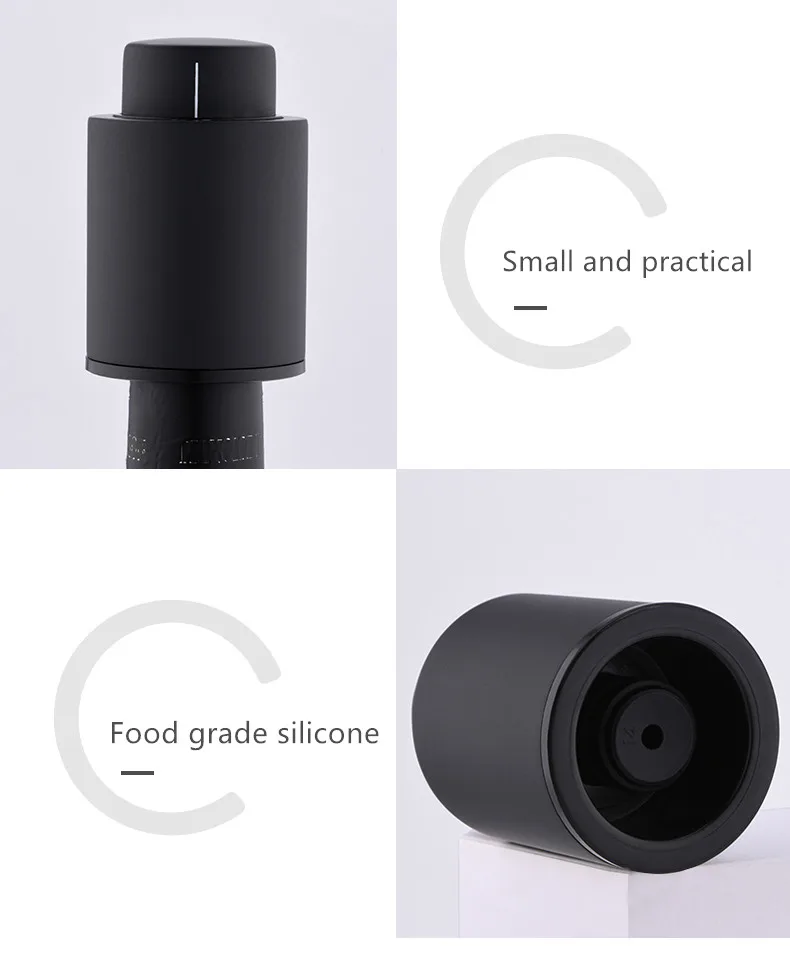 XIAOMI Mijia Stainless Steel Vacuum Wine Bottle Stopper Sealed Storage Vacuum Memory Wine Stopper Electric Stopper Wine Corks (7)