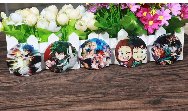 FFFPIN 5,8 см японская брошь в стиле аниме My Hero Academy Badge izku Midoriya Breastpin Pin Coin Collect Россия Испания комната Домашний рюкзак