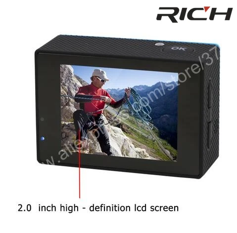 2018 RICH F5 экшн камера WiFi 1080P 170D Len 2 0 LCD на шлем go подводная профессиональная