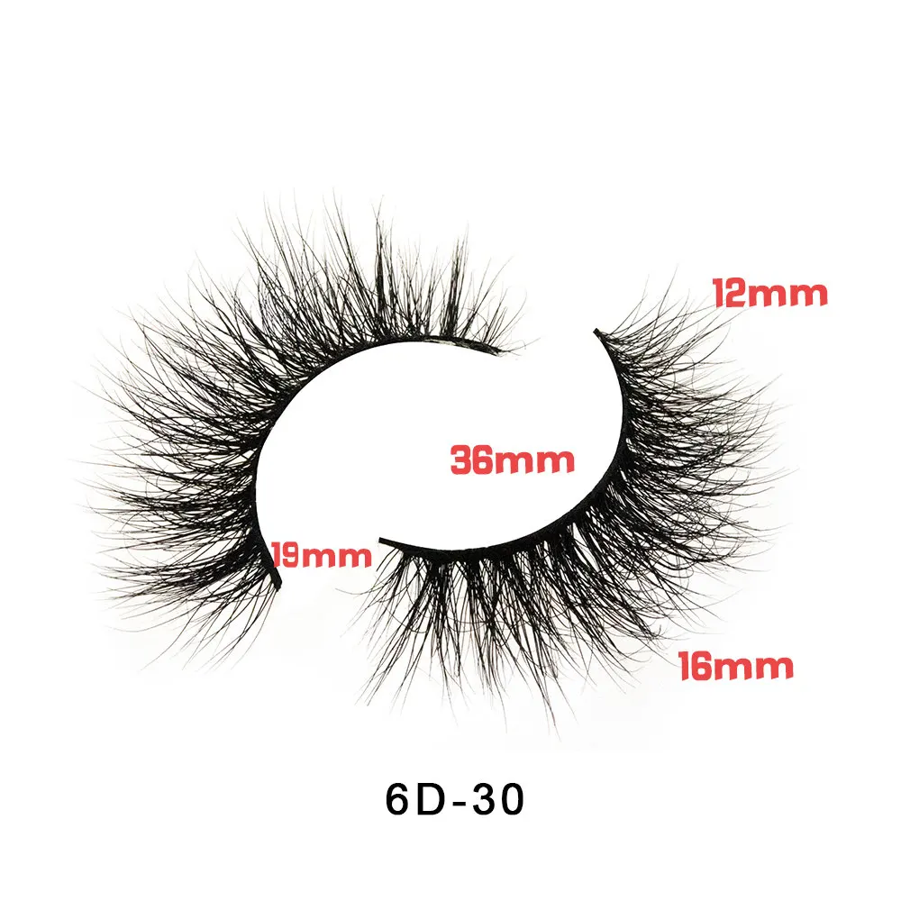 Корона ресницы бесплатный образец 6d накладные ресницы из норки поставщика Топ норки - Цвет: 6D-30