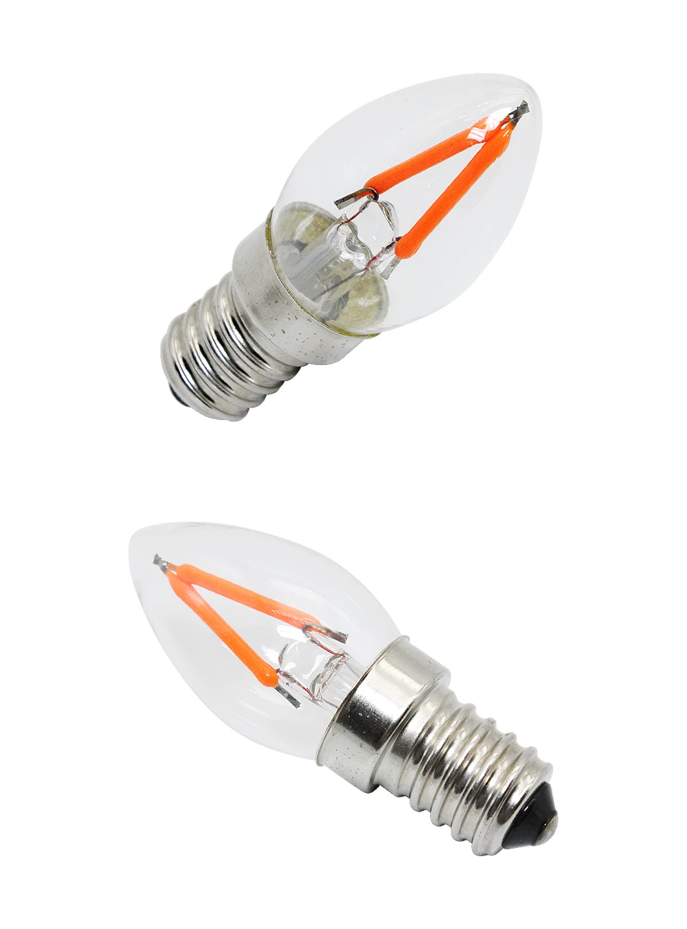 Светодиодный C7 лампочки E12 E14 1,5 W 110 V 220 V Стекло Заменить 15 W Мини Edison потолок кристалл кулон лампы соли света холодильник свет