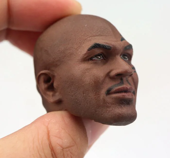 Details about / 1//6 Mike Tyson Head Sculpt Boxing King Tattoo Beard version For 12/" Figure Body