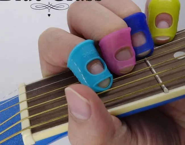 Buy Hot Guitar Fingertip Protectors Silicone Finger