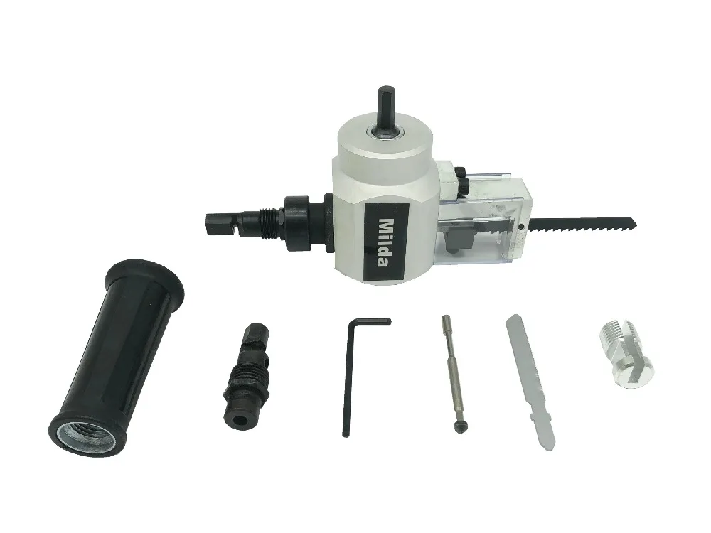 Skup Milda podwójna głowica do cięcia metalu rozdzierak piła wycinarka zamocowanie wiertła narzędzia tnące Nibbler metalowa ręka narzędzia nie blaszane pudełko