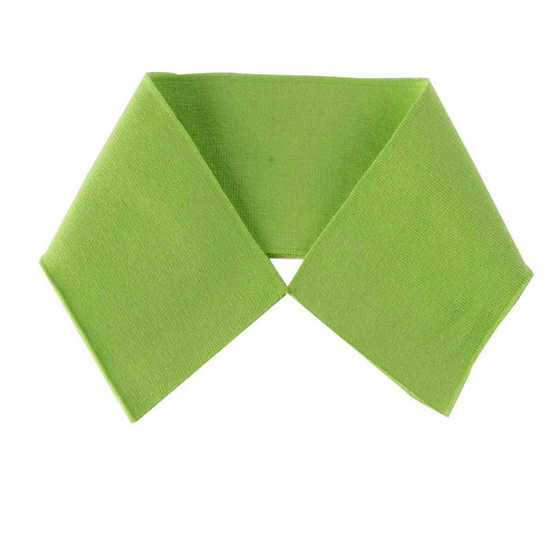 43*8 см эластичная хлопковая трикотажная ткань DIY швейная ткань воротник аксессуары тонкий ребристый воротник сплошной цвет - Цвет: Neon Green