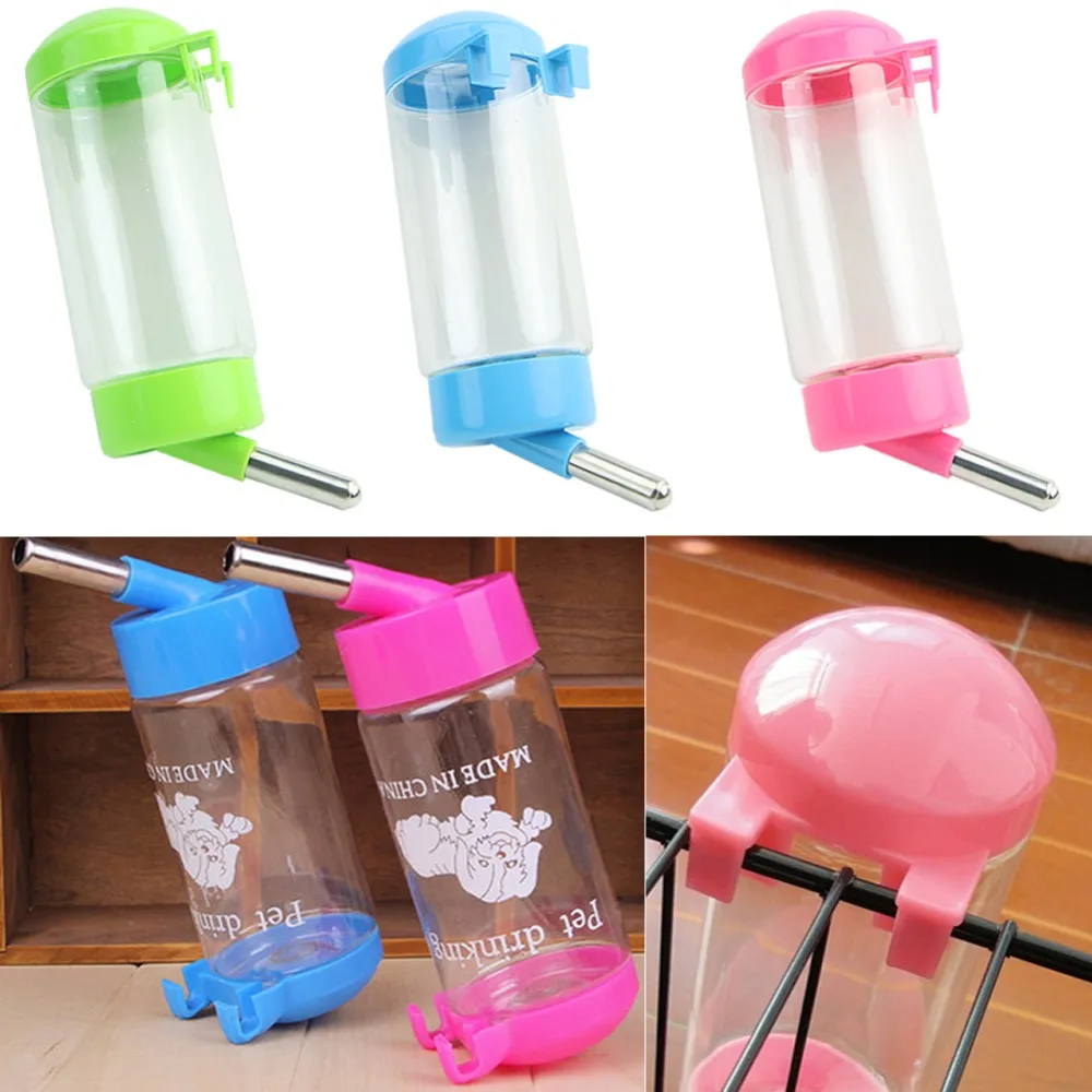 

Hot Sell 500ml Pet Water Dispenser Dog Bird Hanging Bottle Auto Feeder Rabbit New