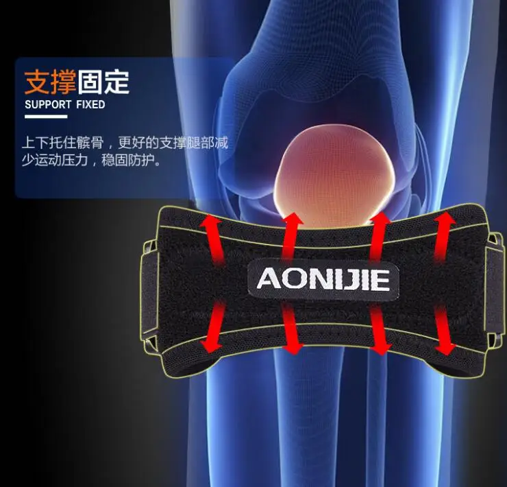 Aonijie الرجال النساء أعلى جودة كرة السلة الركبة الوسادات الألم الإغاثة الطائرة الركبة هدفين حامي الرياضة نيباد تشغيل kn