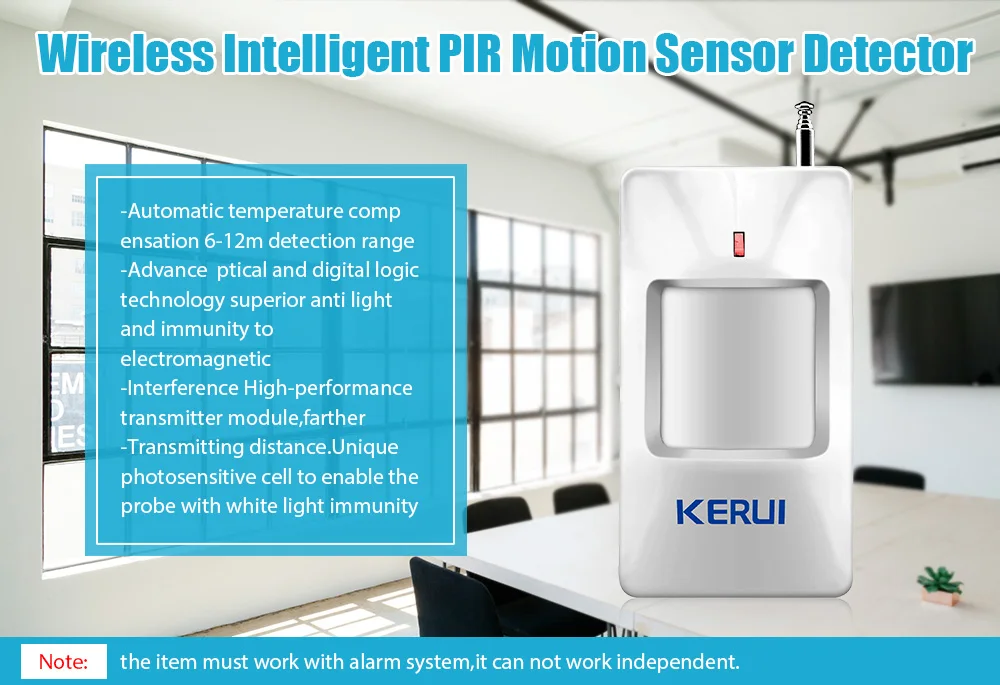 KERUI 5 шт. 433 МГц беспроводной PIR датчик движения Детектор безопасности для KERUI Высокое качество домашняя система охранной сигнализации