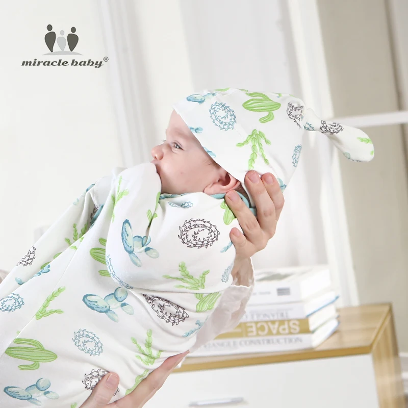 Пеленка для новорожденных, хлопковое детское одеяло, постельные принадлежности, милый спальный мешок для младенцев 0-6 месяцев