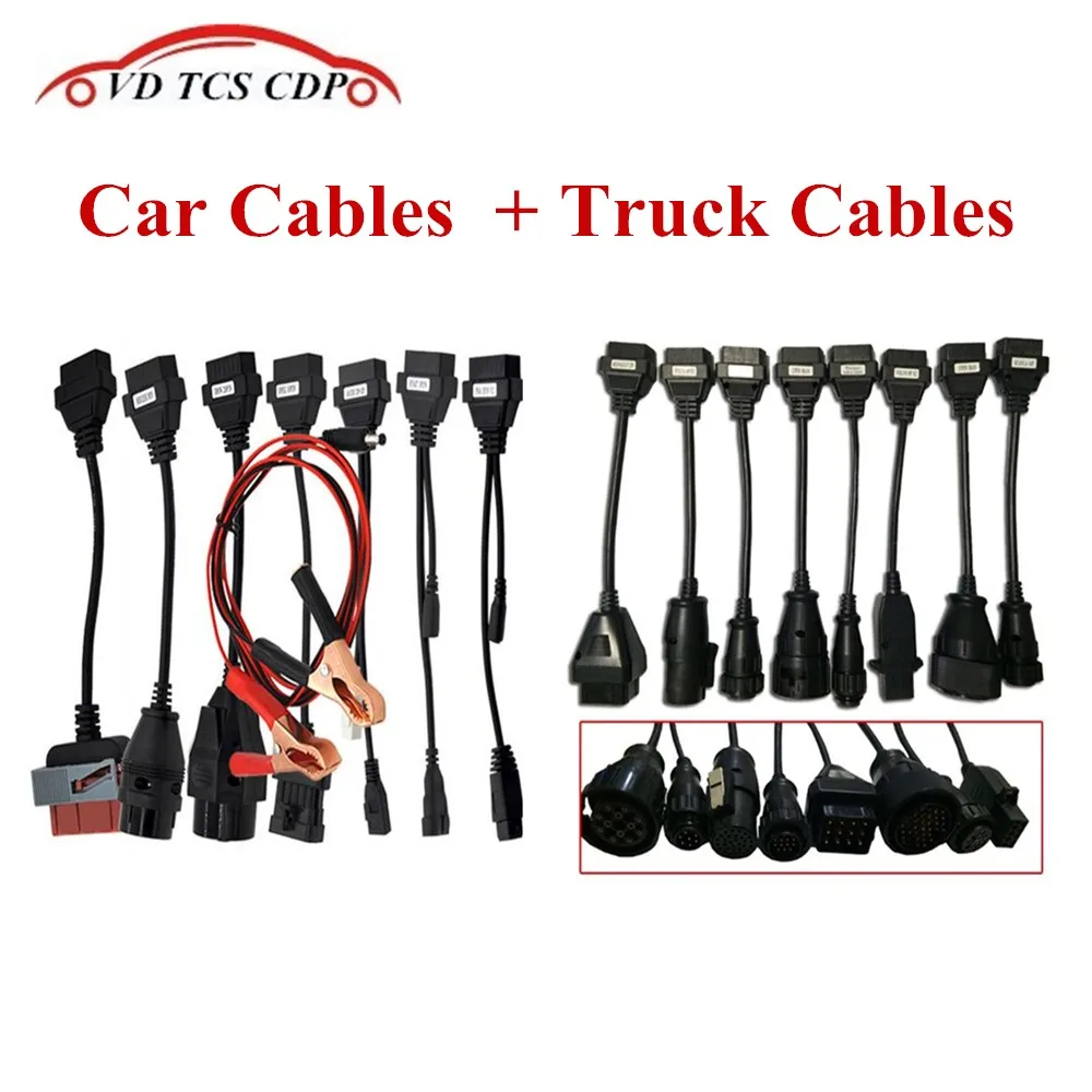 Best quality vd tcs cdp pro Cars Cables (full 8 car cables ) +truck