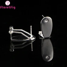 Wholesale 20pieces 10 pairs Fingernail Posts Earrings silver Clip on earrings for women cheap costume jewelry piercing earring