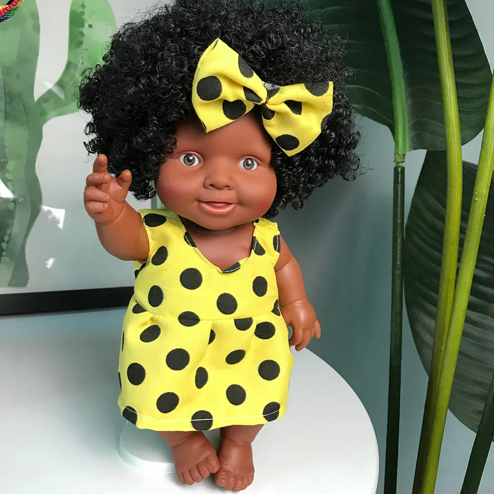 Детское подвижное соединение африканская кукла игрушка Черная игрушка лучший подарок игрушка Рождественский подарок Playmate Boneca menina Детские Куклы Игрушки для девочек