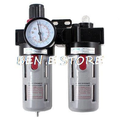 Pneumatic air pressure regulator pressure gauge air source treatment units