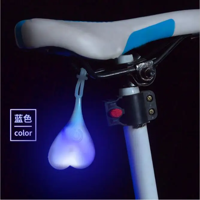 Best 2019 New Four colors Cycling Tail Silicone Light Bike Waterproof Night Essential LED Warning Lights Bicycle Seat Back Egg Lamp 2