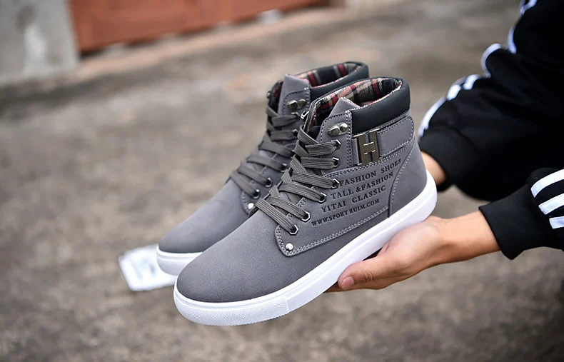 Men Snow Boots Fashion Microfiber PU Warm Plus Cotton Ankle Autumn Winter Boots