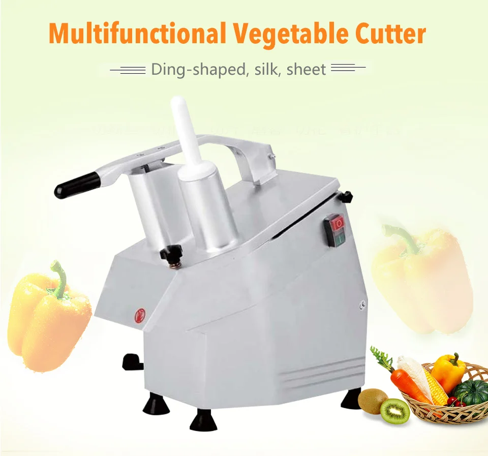 Многофункциональная овощная машина XEOLEO, коммерческая машина для нарезки кубиков картофеля/томатов, Электрический измельчитель сыра, измельчитель овощей
