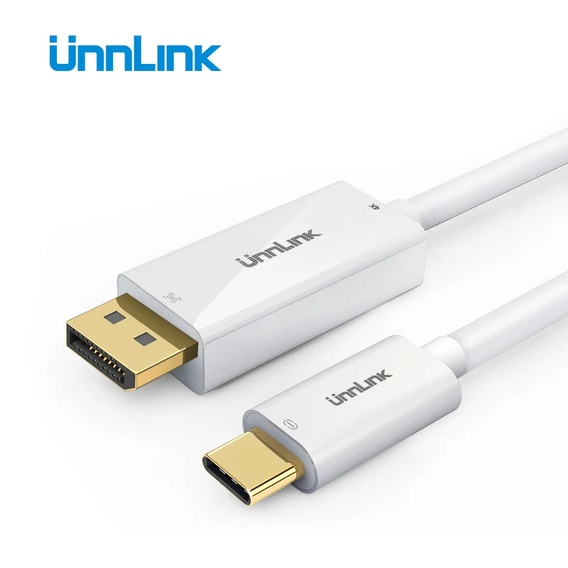 Unnlink USB C to DP DisplayPort Cable 4K 60Hz Type C to DP Thunderbolt 3 MHL