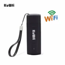KuWfi 4G Modem USB Wifi Dongle 4G LTE Wifi Router Mini USB LTE Wireless Router Tasche Mobile Wifi hotspot Mit Sim Karte slot