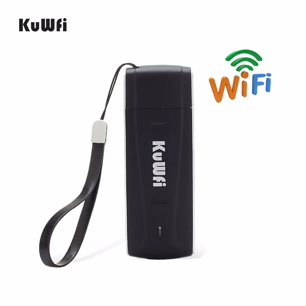 KuWfi 4G модем USB Wifi ключ LTE роутер мини беспроводной карманный мобильный точка