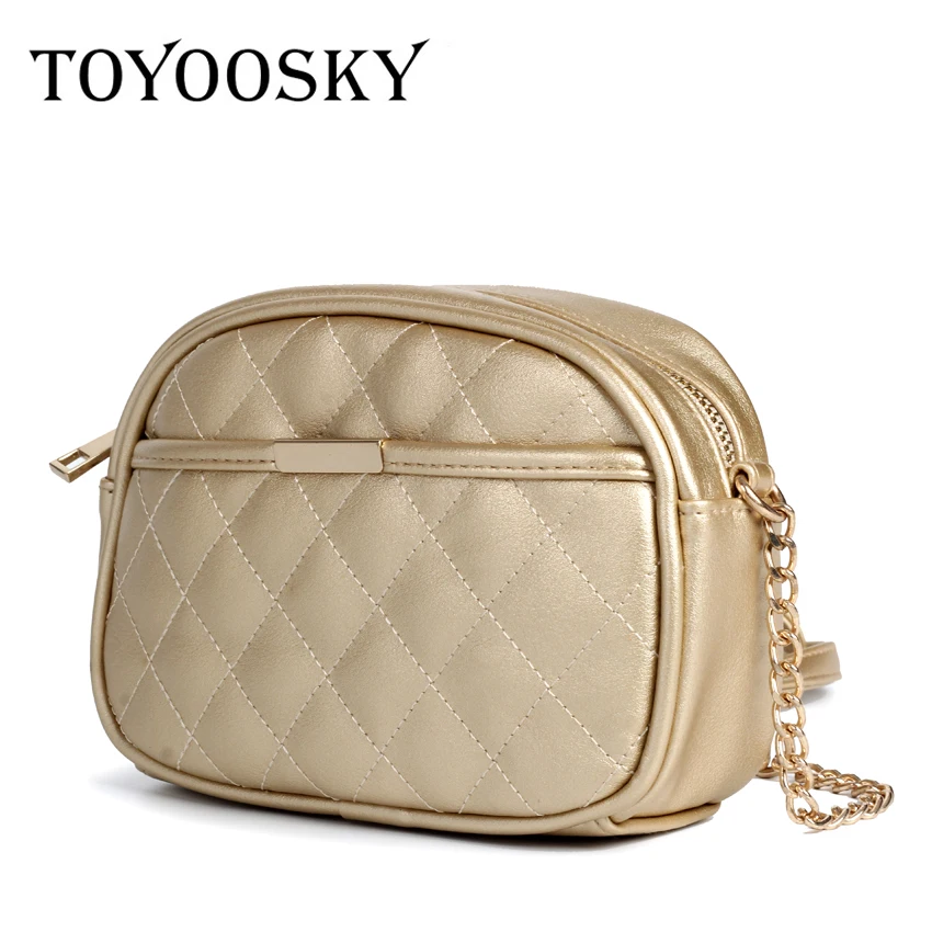 

TOYOOSKY Fashion Crossbody Bags for Women 2019 High Capacity Small Shoulder Bag Quilted Plaid PU Leather Women Messenger Bags