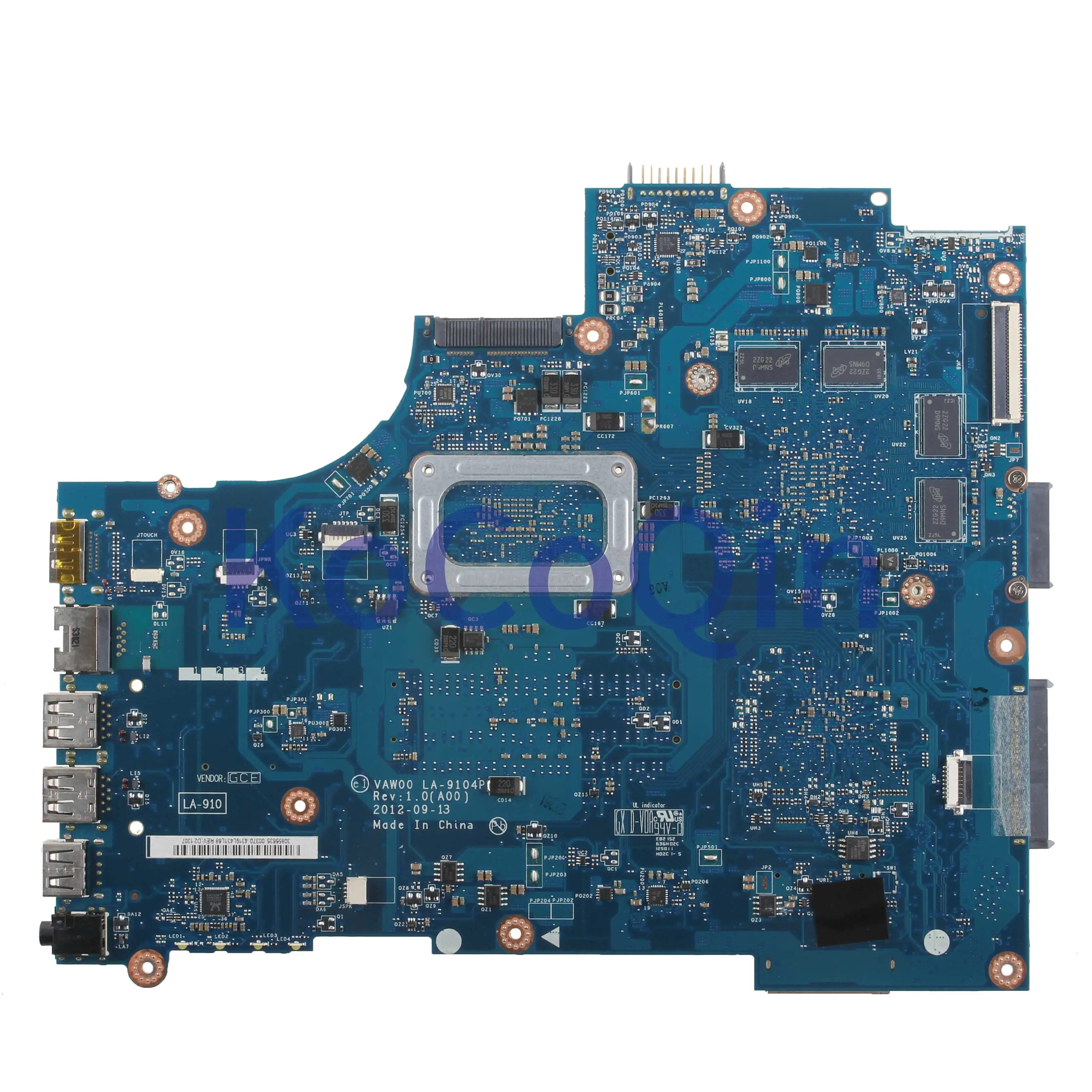  KoCoQin Laptop motherboard For DELL Inspiron 15R 3521 5521 Core I5 Mainboard CN-0TPX0T 0TPX0T VAW00
