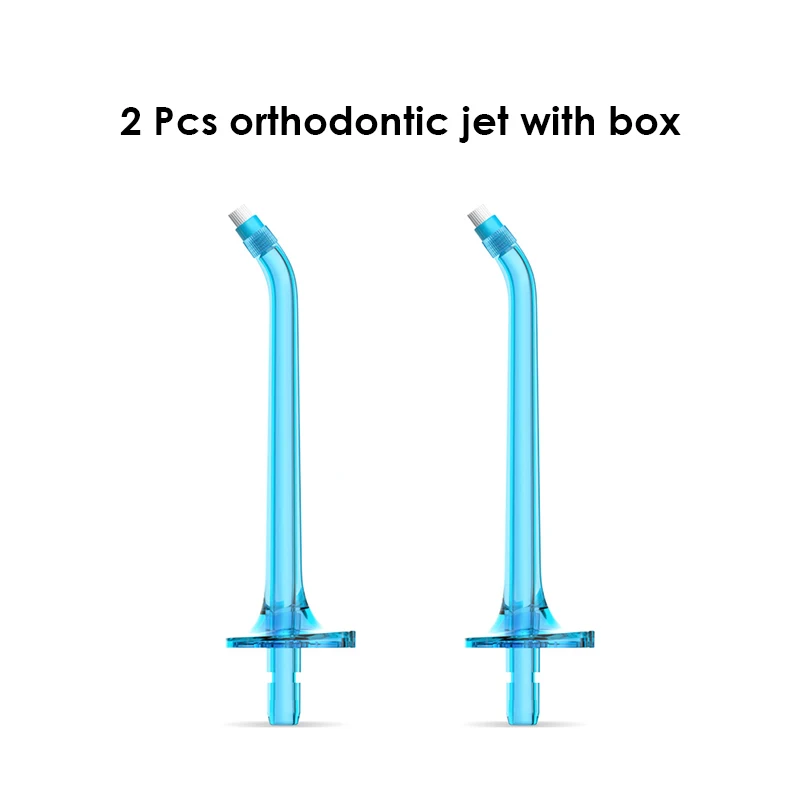 2Pcs orthodontic jet SOOCAS W3 струи сопла воды Флоссер Портативный электрический оральный раздражитель оригинальная насадка струйный наконечник замена дополнительная для Xiaomi Youpin - Цвет: 2Pcs orthodontic jet