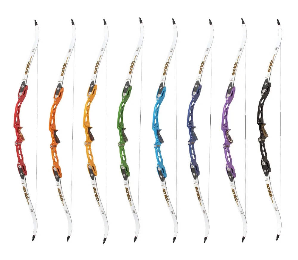 Sanlida Archery Miracle X10 ILF Серебристые конечности 66 дюймов 16 46 фунтов углеродное волокно и