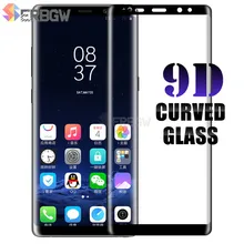 9D закаленное стекло с закругленными краями для samsung Galaxy Note 9 Note8, защитная пленка для экрана samsung S8 S9 Plus
