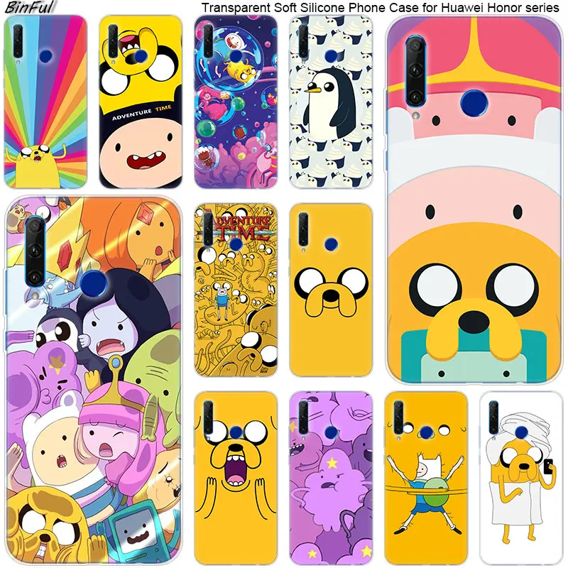

Hot Adventure Time Soft Silicone Phone Case for Huawei Honor 20 20i 10 9 8 Lite 8X 8C 8A 8S 7S 7A Pro View 20 Fashion Cover