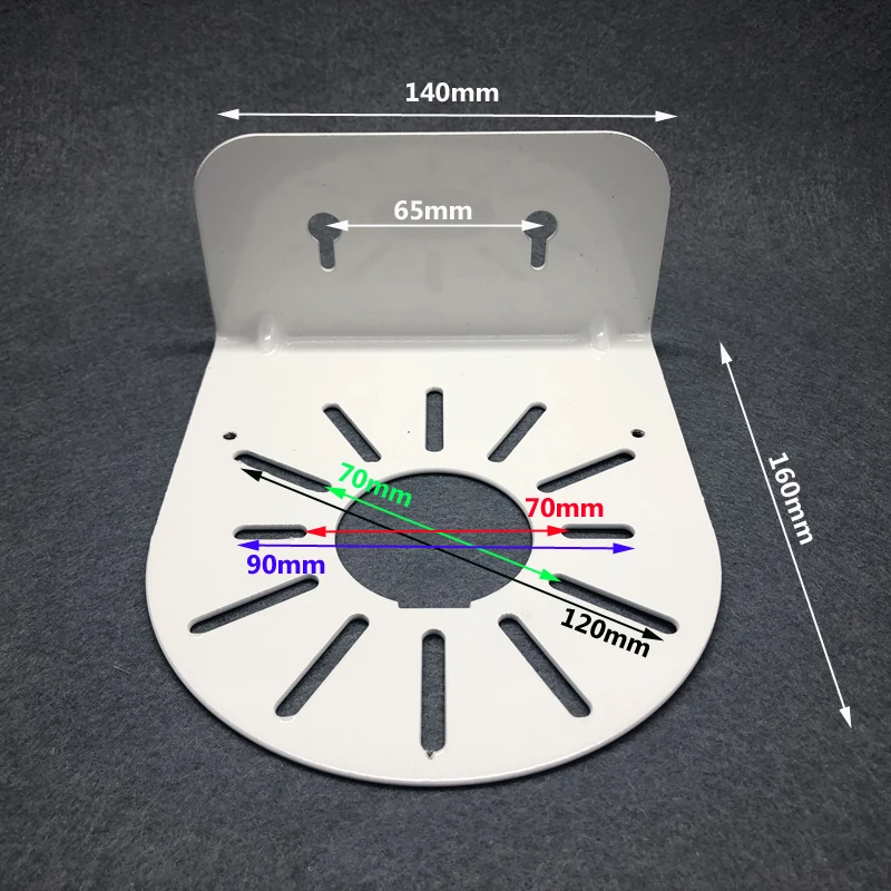 Металлическая полусфера CCTV купольная камера прямоугольный настенный кронштейн Боковое крепление для видеонаблюдения CCTV кронштейн IP камеры