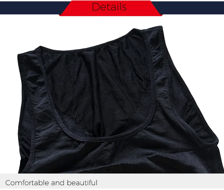 Slimming Underwear Body Shaper Men Corset Waist Cincher Vest Bodysuit Men Tummy Belly Waist Slim Shapewear faja hombre tshirt (25)