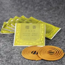 48 шт./компл. натуральный защиту окружающей среды бездымного сандалового дерева дезодорант для туалета благовония домашний предлагая Будды ладан
