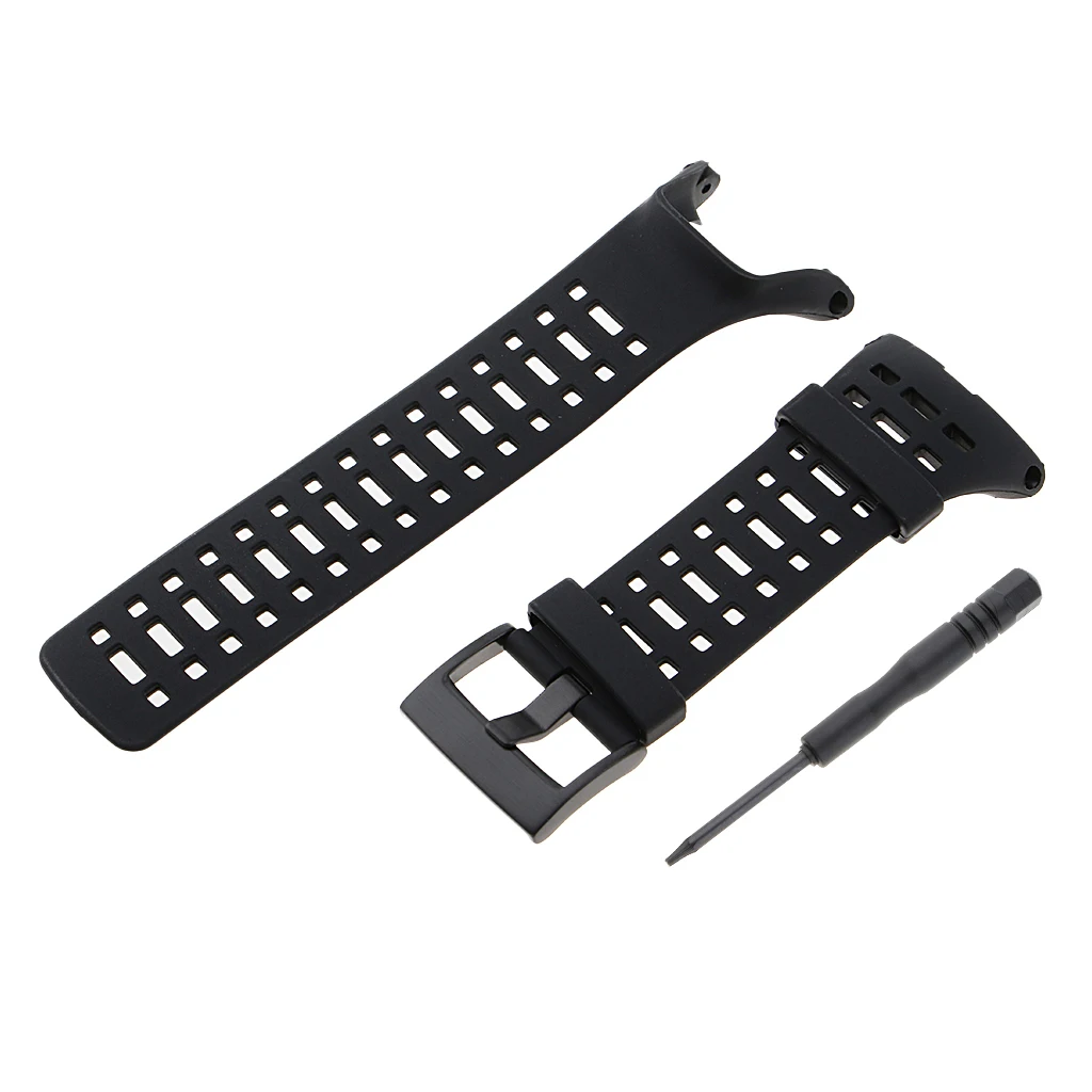 Soft Breathable Rubber Wristwatch Bands for SUUNTO Ambit1 Ambit2 Ambit3 Replace Strap Black