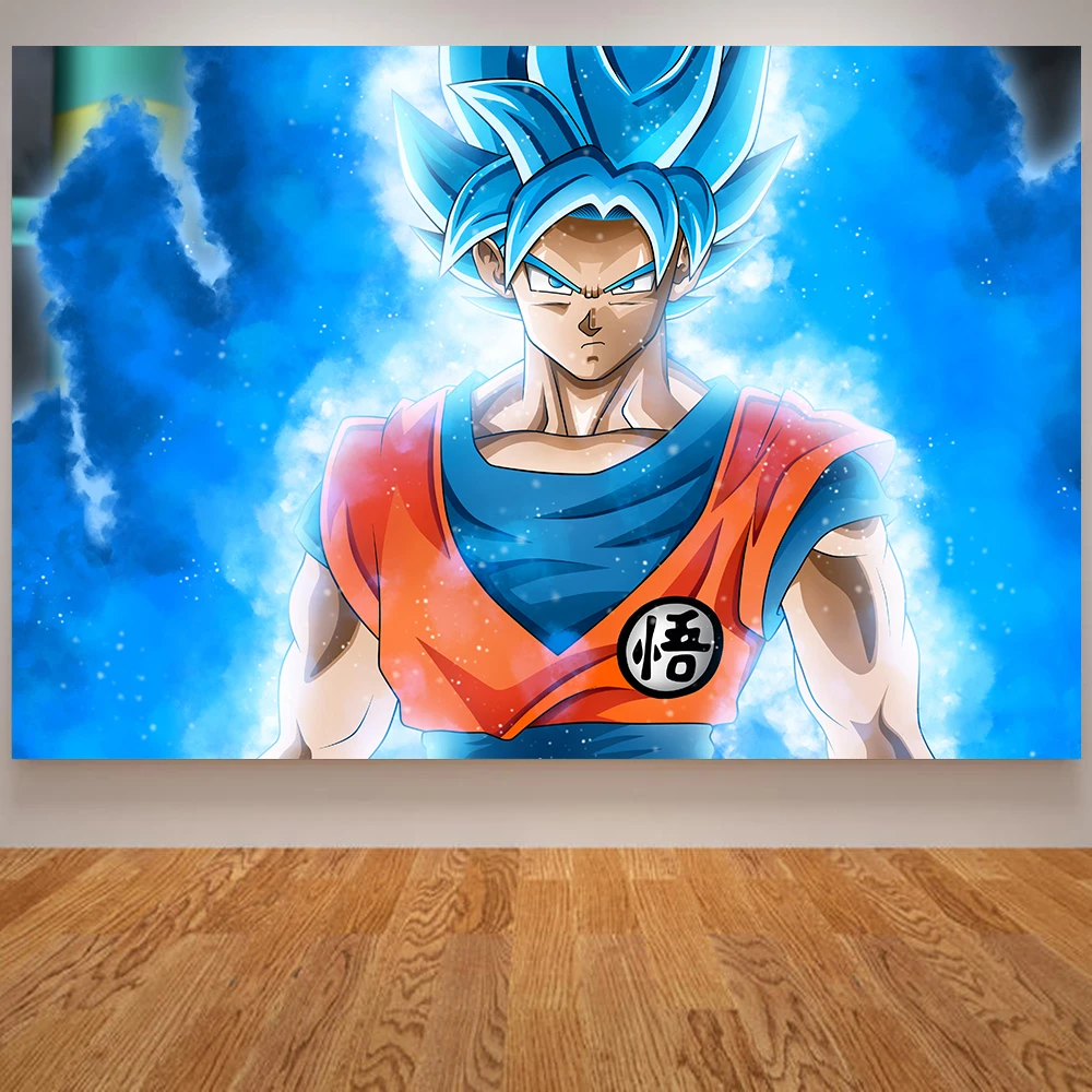 

Baby Room Wall Canvas Goku Poster Dragon Ball Kids Room Wall Painting Anime Home Decoration Vegeta Hanging Wall Art Child Poster