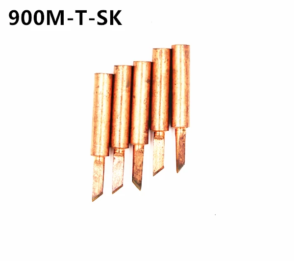 5 шт./лот 900M-T-SK диамагнитный DIY Чистая медь паяльный наконечник сварочный для Hakko 936 FX-888D Saike 909D 852D+ 952D K B I IS