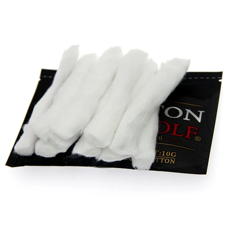 SEA WOLF 10 шт./упак. Vape хлопок подходит для RDA RTA атомайзер катушка Pen Prebuilt аксессуары