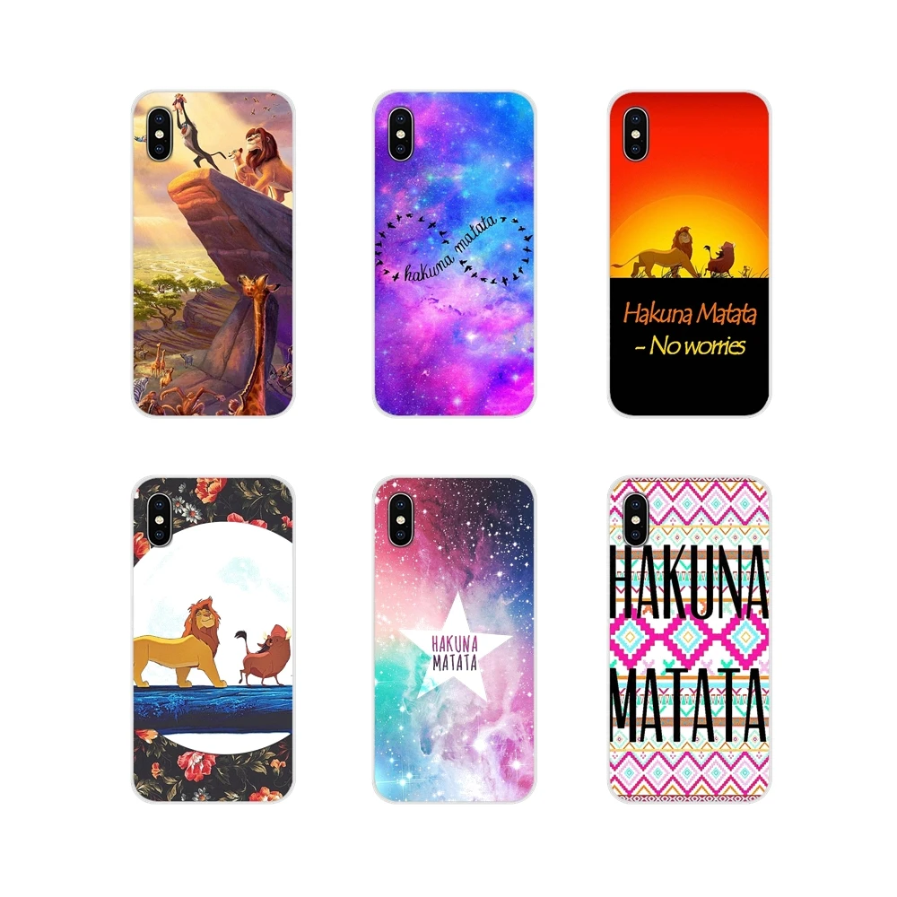 

Accessories Phone Cases Covers For Xiaomi Redmi 4A S2 Note 3 3S 4 4X 5 Plus 6 7 6A Pro Pocophone F1 hakuna matata lion king