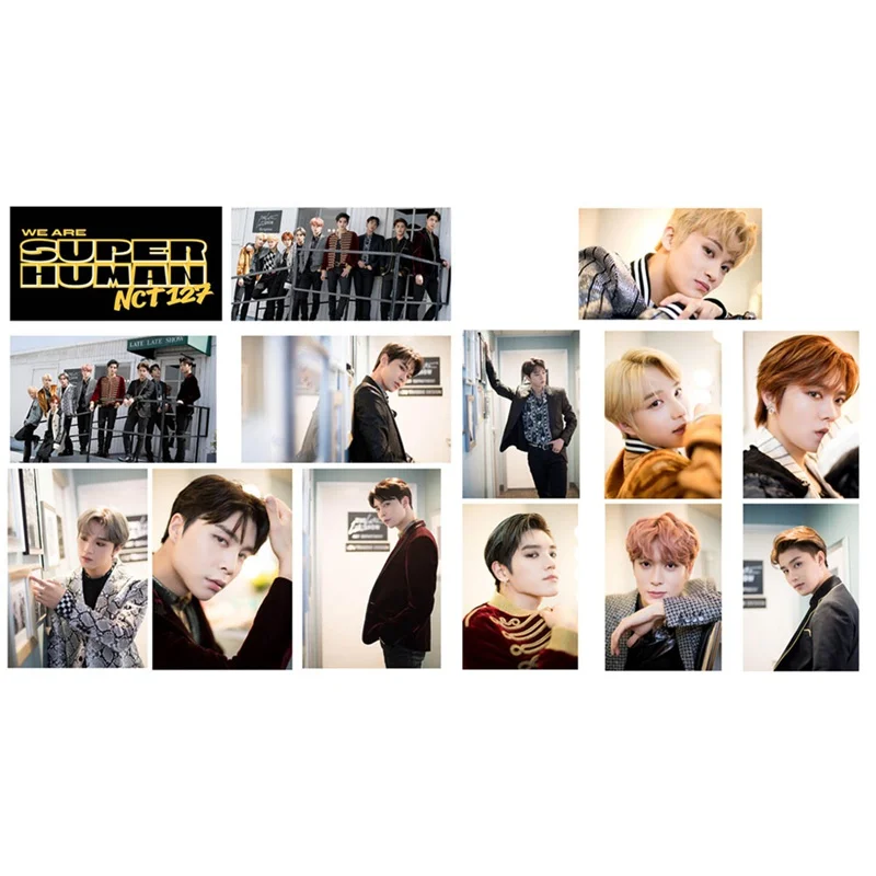 KPOP NCT127 мы суперхума альбом фото карта ПВХ Кристальные карты наклейки для