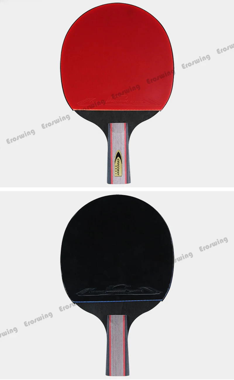 Одна пара профессиональный 3-звезды настольного тенниса ракетки длинные короткая ручка пинг-понг ракетки для бадминтона прыщи для