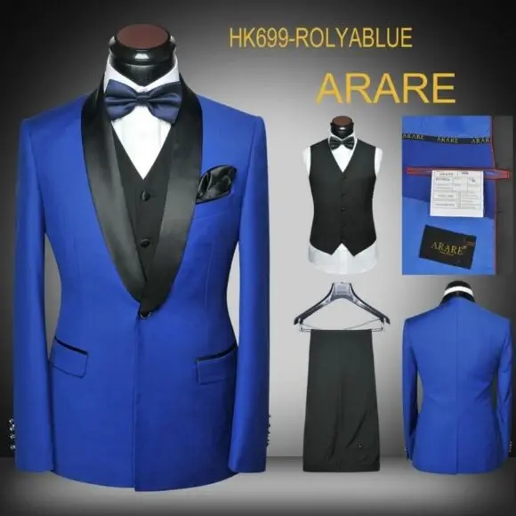 

Latest Coat Pant Design Royal Blue Wedding Suits for Men Groom Suits Blazer Custom Slim Fit Skinny 3 Piece Prom Tuxedo Masculino