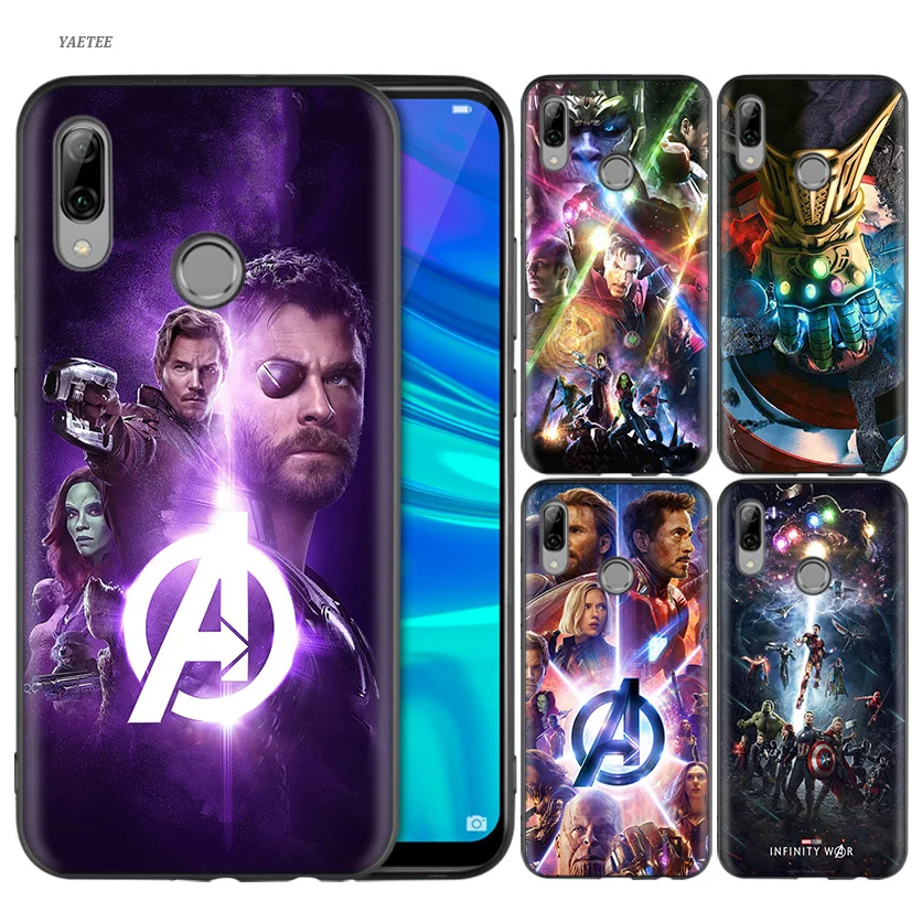 

Phone Case for Huawei P20 P10 P30 P8 P9 Lite 2017 Pro Huawei View 20 Nova 4 Play 8A P Smart Plus 2019 Avengers III Iron Man Capt