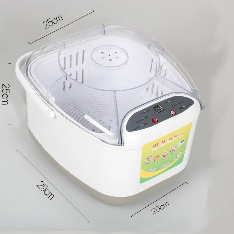 Многофункциональная Seerilizer детоксикации Ecometer для фруктов и овощей, ультразвука в прямом эфире кислорода очиститель пищи очиститель