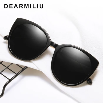 

DEARMILIU DESIGN Women's Polarized Sunglasses Driving Cat Eye Frame Sun Glasses Male Goggle UV400 Lens Gafas De Sol For women